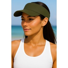 Verahed Arkası Ayarlanabilir Cırtlı Uzatmalı Üstü Açık Vizör Şapka Tenis Şapkası