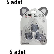 Mons 6 Adet Yapışkanlı Askılık Qlux Ideas Banyo Mutfak Askısı Koala Figürlü Askılık Banyo Mutfak L-00903