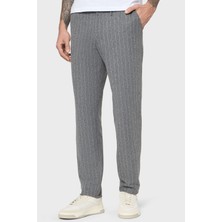 Boss Yün Karışımlı Tapered Fit Normal Bel Düz Paça Çizgili Pantolon Erkek Pantolon 50551518 030
