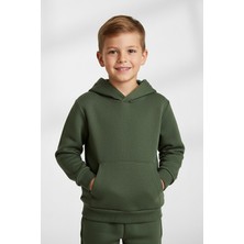 Kinderos Kapüşonlu Basic Kalın Çocuk Sweatshirt - 26K 1628