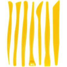 GENC DIJITAL BASKI Plastik Ebeşuar Seti 7 Parça Seramik Şekillendirme Seti Kil Detay Seti Modelaj Seti