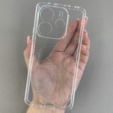 Elixem Xiaomi Note 14 5G Uyumlu Şeffaf Silikon TPU Kamera Korumalı Kılıf