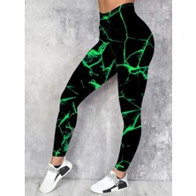 Etiler Collection Kadın Yüksek Bel Renk Detaylı Dalgıç Tayt