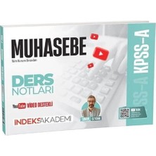 İndeks Akademi Yayıncılık İndeks Akademi KPSS A Grubu Muhasebe Video Ders Notları Mesleki Hazırlık 328 Sayfa