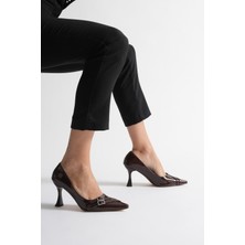 Mevese Ayam Kadın Acı Kahve Rugan Ayakkabı