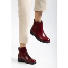 İnfon Ayakkabı Marketi 165-204 Bordo Yanki Günlük Kadın Bot