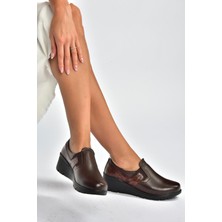 Fox Shoes V324405603 Kahverengi Hakiki Deri Günlük Kadın Ayakkabı