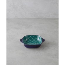 English Home Plantopia Porselen Kayık Tabak Lacivert-Yeşil 18X14 cm  (17.11.2025)