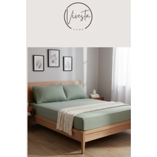 Vivesta Home Tek Kişilik Lastikli Çarşaf Seti 100×200 + 50×70 Yastık Kılıfı – Yumuşak, Nefes Alan, Dayanıklı Kumaş