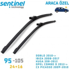 Sentinel Silecek Takımı Muz Ibıza 2008-2017 24"+16" 2ön