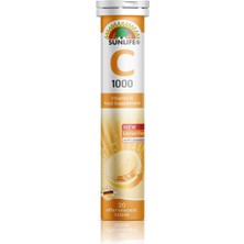 Asfstore Sunlife Vitamin C 1000 Mg 20 Efervesan Tablet