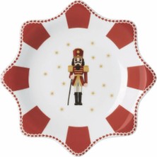 Hutschenreuther Yıldız Tabak 20 cm Christmas Love Red-Tekli