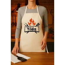 Hediye Deposu Kişiye Özel Karikatür Fotoğraflı ve Isimli Mutfak Önlüğü Steak