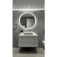 Digital Hayat Yuvarlak Işıklı Banyo Ayna (50-80CM)