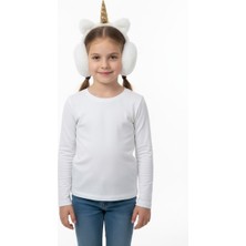 Gigi Giyim Unicorn Desenli Kız Çocuk Peluş Kulaklık