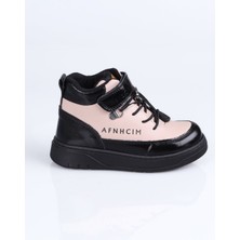 World Kids 6088 Hakiki Deri Bot F. Siyah-Pudra - 32