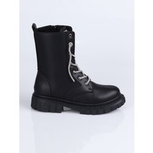 Pink World E.70 Dil Taşlı Bot F. Siyah - 33