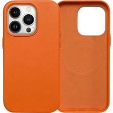 Kılıf House Iphone Uyumlu İçi Süet Hakiki Deri Animasyonlu Magsafe Destekli Kılıf