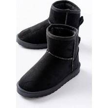 Happy Kids B.100 Kürklü Bot F. Siyah - 35