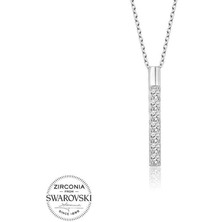 Gumush Hk Gümüş Kadın Kolye Kristal Taşlı Yeditaş |Gümüş Takı Hediyelik Ürünler