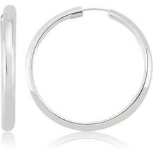 Gumush Hk Gümüş Kadın Küpe Halka |Gümüş Takı Hediyelik Ürünler