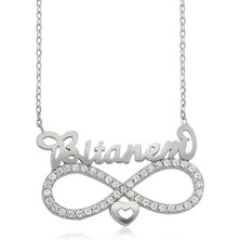 Gumush Hk Gümüş Kadın Kolye Bitanem Yazılı Sonsuzluk |Gümüş Takı Hediyelik Ürünler