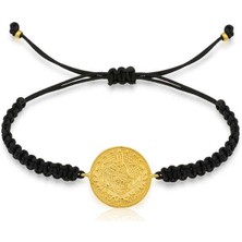 Gumush Hk Gümüş Kadın Bileklik Reşat Detaylı Makrome İpli|Gümüş Takı Hediyelik Ürünler