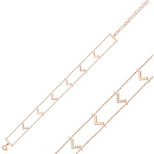Gumush Hk Gümüş Kadın Bileklik Rose V |Gümüş Takı Hediyelik Ürünler