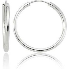 Gumush Hk Gümüş Kadın Küpe Küçük Boy Halka |Gümüş Takı Hediyelik Ürünler