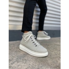 Baybonza JY206 Ottawa Bağcıklı Ortopedik Taban Süet Erkek Spor Bot Sbt - Gri