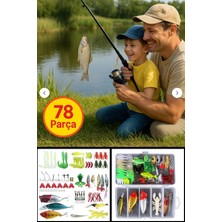 Toyfest Yapay Olta Yemleri ve Balık Tutma Aksesuarı Seti 78 Parça