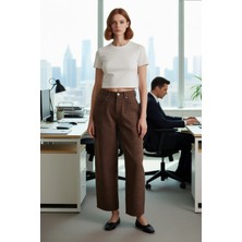 FRM Kadın Animal Desenli Geniş Paça Jean Pantolon Fonksiyonel Dayanıklı Kaliteli Konforlu Spor