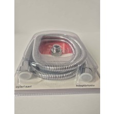 Özbest Suvari Force Flexible Uzayan Duş Spirali – Krom Yaylı, Esnek Spiral Hortum (Adaptörlü) | 2metre