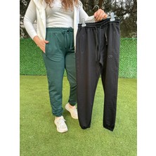 bebexy Lastikli  Paça Siyah Eşofman Altı