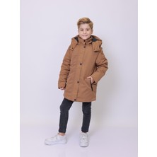 Pique CAN ÇOCUK MONT Kapüşonlu Erkek Çocuk Parka