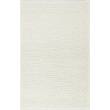 Eko Halı Liza Kilim Liz 01 White Yumuşak Tuşeli Çamaşır Makinesinde Yıkanabilen Kaymaz Tabanlı Şık Kilim