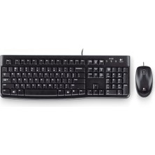 Logıtech MK120 Tr Q USB Kablolu Klavye ve Mouse Set Siyah 920-002560