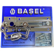 Başel Sürgülü Kapı Emniyet Zinciri Krom