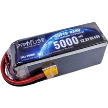 Profuse 22.2 V 6S Lipo Batarya-Pil 5000 mAh 65C