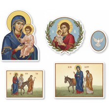 Bsb Meryem Ana Telefon Laptop Notebook Tablet Defter Matara Stiker Etiket ST2355