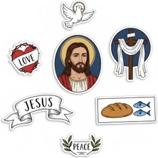 Bsb Hıristiyan Temalı Telefon Laptop Notebook Tablet Defter Matara Stiker Etiket ST2353