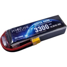 Profuse 14.8 V 4s Lipo Batarya-Pil 3300 Mah 40C