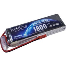 Profuse 7.4 V 2S Lipo Batarya-Pil 1800 mAh 40C