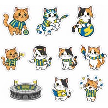 Bsb Kediler Telefon Laptop Notebook Tablet Defter Matara Stiker Etiket ST2374