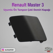AutoPit 3D Renault Master 3 Uyumlu Ön Tampon Çeki Demiri Kapağı
