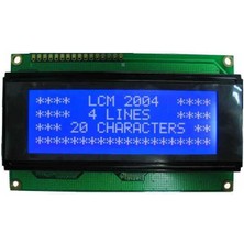 Robotistan 4X20 LCD Ekran, Mavi Üzerine Beyaz