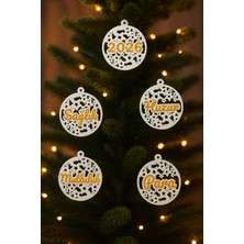 ArtPera 3D 5'li 2026 Yılbaşı Ağacı Süsü Seti – Sağlık, Huzur, Mutluluk, Para ve 2026 Yeni Yıl Temalı Dekoratif Çam Ağacı Süsü | ARTPERA3D