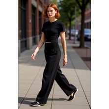 PayBuy Kadin Etnik Desenli Yüksek Bel Lastikli Paça Pantolon Fonksiyonel Dayanıklı Kaliteli Rahat