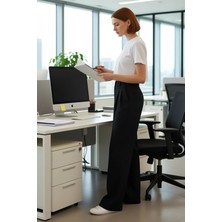 FRM Kadın Straight Fit Dokuma Kumaş Pantolon Fonksiyonel Dayanıklı Kaliteli Konforlu Estetik Şık