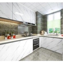 MiraLive Mermer Desenli Yapışkanlı Tezgah Folyosu 5 Mt.